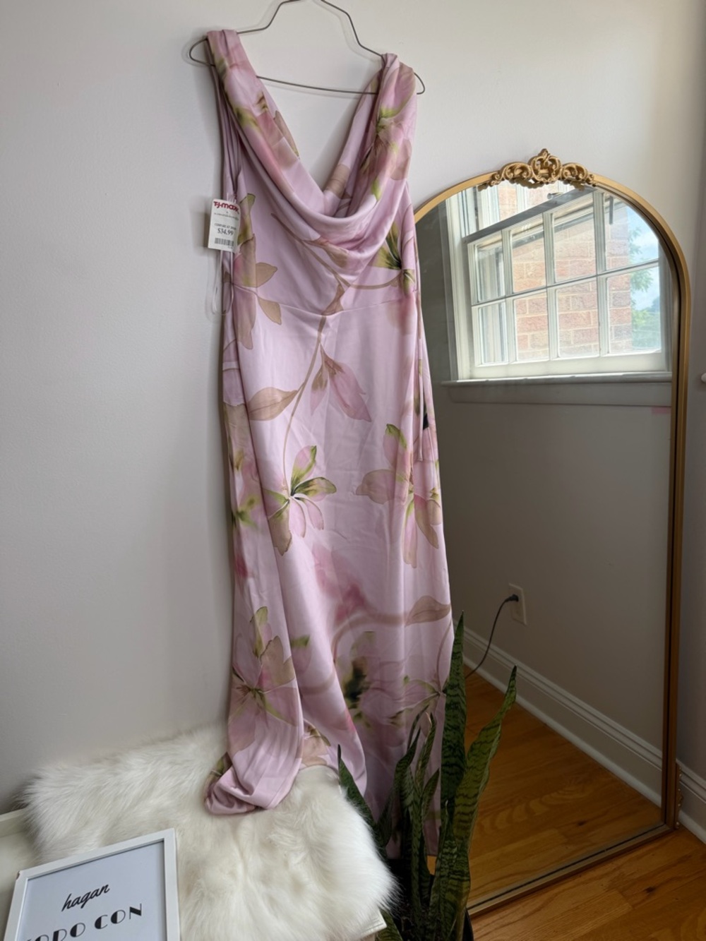 Joie Light Lavender Floral Dress with Draped Detail